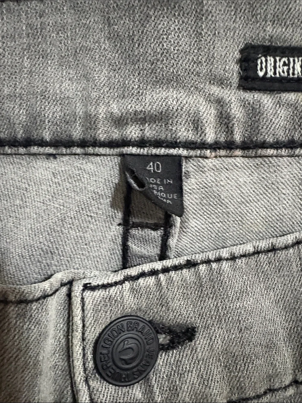 True Religion Men's Gray Jeans